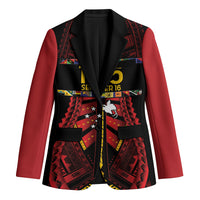 Independen Stet bilong Papua Niugini 1975 Blazer Red Tribal Papua New Guinea Province Flag LT9 Unisex Red - Polynesian Pride