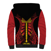 Independen Stet bilong Papua Niugini 1975 Sherpa Hoodie Red Tribal Papua New Guinea Province Flag LT9 - Polynesian Pride