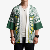 Cook Islands 1965 National Pride Kimono White Tribal Pattern LT9 - Polynesian Pride