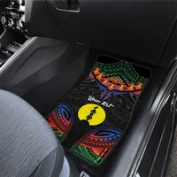 Personalised New Caledonia All Saints Day Car Mats Candle Light with Polynesian Style