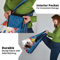 Personalized Filipino-American Grocery Bag The Eight-Rayed Sun with Bald Eagle LT9 - Polynesian Pride