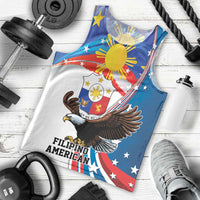 Personalized Filipino-American Men Tank Top The Eight-Rayed Sun with Bald Eagle LT9 - Polynesian Pride