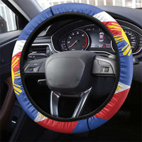 Filipino-American Steering Wheel Cover Philippines Coat Of Arms with Bald Eagle