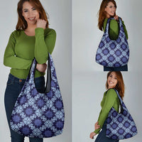 Palaka Hawaiian Quilt Seamless Pattern Grocery Bag - Polynesian Pride