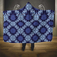 Palaka Hawaiian Quilt Seamless Pattern Hooded Blanket - Polynesian Pride