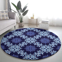 Palaka Hawaiian Quilt Seamless Pattern Round Carpet - Polynesian Pride