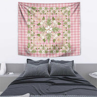 Squares Maile Leaf Tapestry Pink Palaka Hawaiian Quilt Pattern - Polynesian Pride
