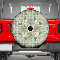 Squares Maile Leaf Spare Tire Cover Turquoise Palaka Hawaiian Quilt Pattern - Polynesian Pride