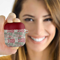 Mele Kalikimaka Hawaii Christmas AirPods Case Aloha Spirit with Hawaiian Quilt Pattern LT9 - Polynesian Pride