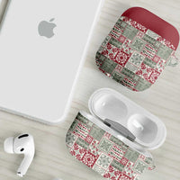 Mele Kalikimaka Hawaii Christmas AirPods Case Aloha Spirit with Hawaiian Quilt Pattern LT9 - Polynesian Pride