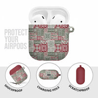 Mele Kalikimaka Hawaii Christmas AirPods Case Aloha Spirit with Hawaiian Quilt Pattern LT9 - Polynesian Pride