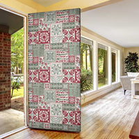 Mele Kalikimaka Hawaii Christmas Door Cover Aloha Spirit with Hawaiian Quilt Pattern - Polynesian Pride