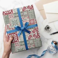 Mele Kalikimaka Hawaii Christmas Wrapping Paper Aloha Spirit with Hawaiian Quilt Pattern - Polynesian Pride