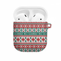 Mele Kalikimaka Hawaii Christmas AirPods Case Hawaiian Quilt Pattern Style LT9 Beige - Polynesian Pride