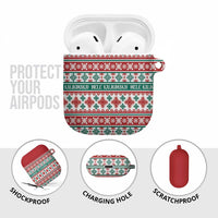 Mele Kalikimaka Hawaii Christmas AirPods Case Hawaiian Quilt Pattern Style LT9 - Polynesian Pride