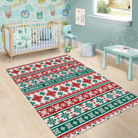 Mele Kalikimaka Hawaii Christmas Area Rug Hawaiian Quilt Pattern Style LT9 - Polynesian Pride