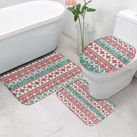 Mele Kalikimaka Hawaii Christmas Bathroom Set Hawaiian Quilt Pattern Style - Polynesian Pride