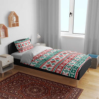 Mele Kalikimaka Hawaii Christmas Bedding Set Hawaiian Quilt Pattern Style - Polynesian Pride