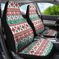 Mele Kalikimaka Hawaii Christmas Car Seat Cover Hawaiian Quilt Pattern Style - Polynesian Pride