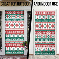 Mele Kalikimaka Hawaii Christmas Door Cover Hawaiian Quilt Pattern Style - Polynesian Pride