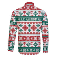 Mele Kalikimaka Hawaii Christmas Family Matching Short Sleeve Bodycon Dress and Hawaiian Shirt Hawaiian Quilt Pattern Style - Polynesian Pride