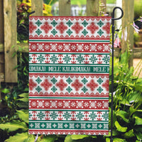 Mele Kalikimaka Hawaii Christmas Garden Flag Hawaiian Quilt Pattern Style - Polynesian Pride