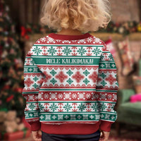 Mele Kalikimaka Hawaii Christmas Kid Ugly Christmas Sweater Hawaiian Quilt Pattern Style - Polynesian Pride