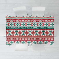 Mele Kalikimaka Hawaii Christmas Tablecloth Hawaiian Quilt Pattern Style LT9 Beige - Polynesian Pride