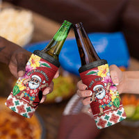 Santa Surf Mele Kalikimaka Personalized 4 in 1 Can Cooler Tumbler Aloha Tropical Christmas Vibes LT9 - Polynesian Pride