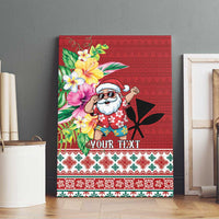 Santa Surf Mele Kalikimaka Personalized Canvas Wall Art Aloha Tropical Christmas Vibes LT9 - Polynesian Pride