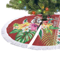 Santa Surf Mele Kalikimaka Personalized Tree Skirt Aloha Tropical Christmas Vibes LT9 - Polynesian Pride