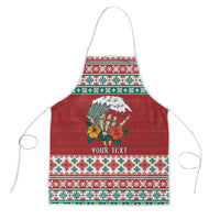 Shaka Sign Skull Mele Kalikimaka Personalized Apron Hawaiian Quilt Pattern - Polynesian Pride