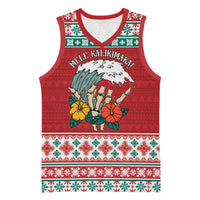 Shaka Sign Skull Mele Kalikimaka Personalized Basketball Jersey Hawaiian Quilt Pattern - Polynesian Pride