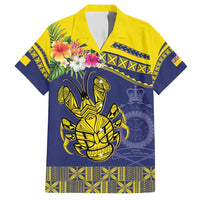Niue Coconut Crab Hawaiian Shirt Rock of Polynesia LT9 Gold - Polynesian Pride