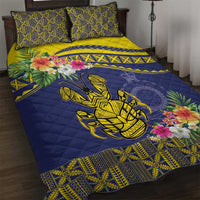 Niue Coconut Crab Quilt Bed Set Rock of Polynesia LT9 Gold - Polynesian Pride