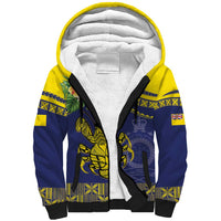Niue Coconut Crab Sherpa Hoodie Rock of Polynesia LT9 Unisex Gold - Polynesian Pride