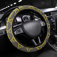 Niue Coconut Crab Steering Wheel Cover Rock of Polynesia LT9 Universal Fit Gold - Polynesian Pride