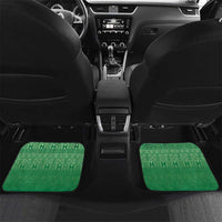 Norfolk Parakeet Tropical Car Mats Norfolk Island Tribal Pattern LT9 Set 2pcs - Back Green - Polynesian Pride