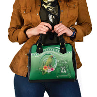 Norfolk Parakeet Tropical Shoulder Handbag Norfolk Island Tribal Pattern LT9 - Polynesian Pride