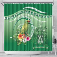 Norfolk Parakeet Tropical Shower Curtain Norfolk Island Tribal Pattern LT9 - Polynesian Pride