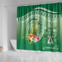 Norfolk Parakeet Tropical Shower Curtain Norfolk Island Tribal Pattern LT9 - Polynesian Pride