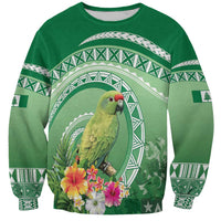 Norfolk Parakeet Tropical Sweatshirt Norfolk Island Tribal Pattern