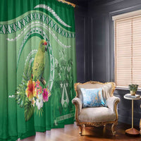 Norfolk Parakeet Tropical Window Curtain Norfolk Island Tribal Pattern LT9 - Polynesian Pride