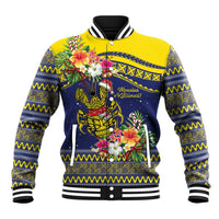 Monuina e Kilisimasi Niue Christmas Baseball Jacket Niuean Tribal Pattern LT9 Unisex Gold - Polynesian Pride