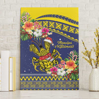 Monuina e Kilisimasi Niue Christmas Canvas Wall Art Niuean Tribal Pattern LT9 Without Frame Gold - Polynesian Pride