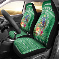 Norfolk Island Pine Tree Christmas Car Seat Cover Coat of Arm and Polynesian Pattern LT9 - Polynesian Pride