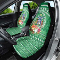 Norfolk Island Pine Tree Christmas Car Seat Cover Coat of Arm and Polynesian Pattern LT9 - Polynesian Pride