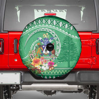 Norfolk Island Pine Tree Christmas Spare Tire Cover Coat of Arm and Polynesian Pattern LT9 - Polynesian Pride