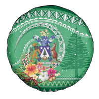 Norfolk Island Pine Tree Christmas Spare Tire Cover Coat of Arm and Polynesian Pattern LT9 - Polynesian Pride