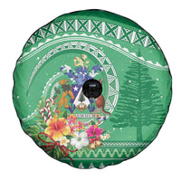 Norfolk Island Pine Tree Christmas Spare Tire Cover Coat of Arm and Polynesian Pattern LT9 - Polynesian Pride